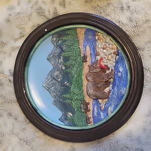 Handmade Bear Lanscape Hanging